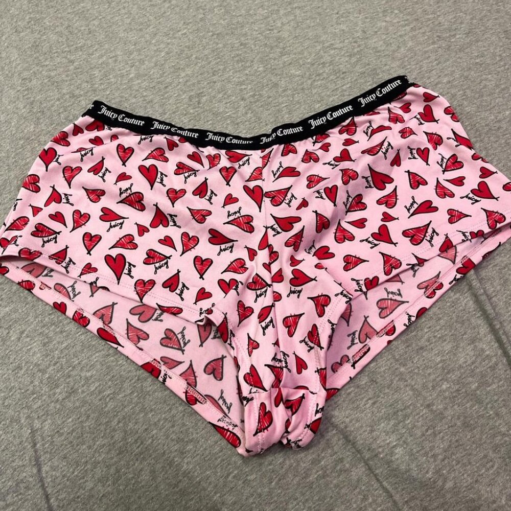 Pink juicy couture heart shorts (underwear)